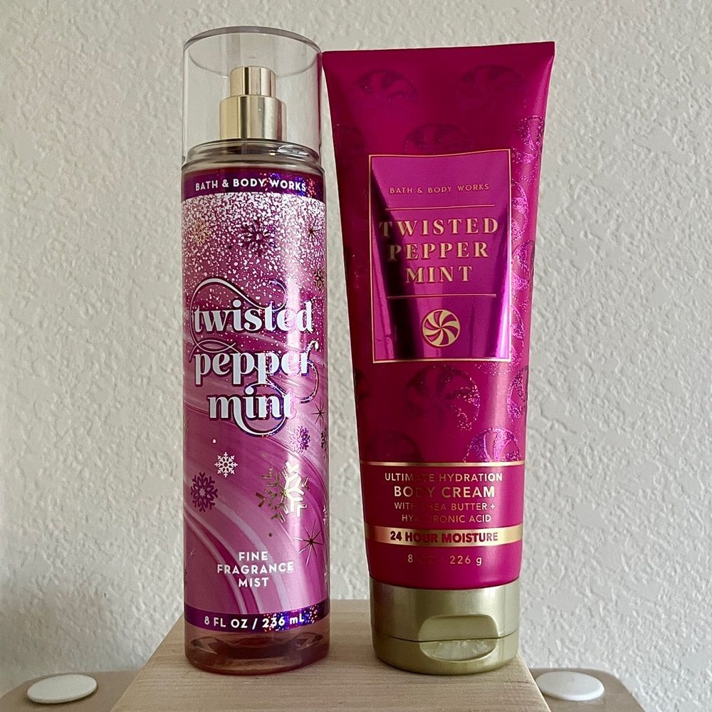 Bath and Body Works Twisted Peppermint Set